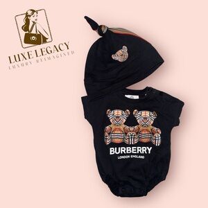 Burberry Baby Thomas Bear Bodysuit Set